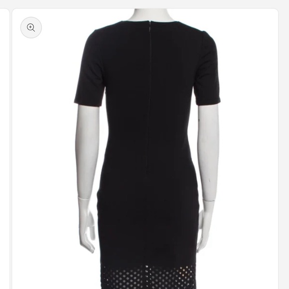 Fendi Black and Cream Mesh Midi Dress size XS - Picture 2 of 2